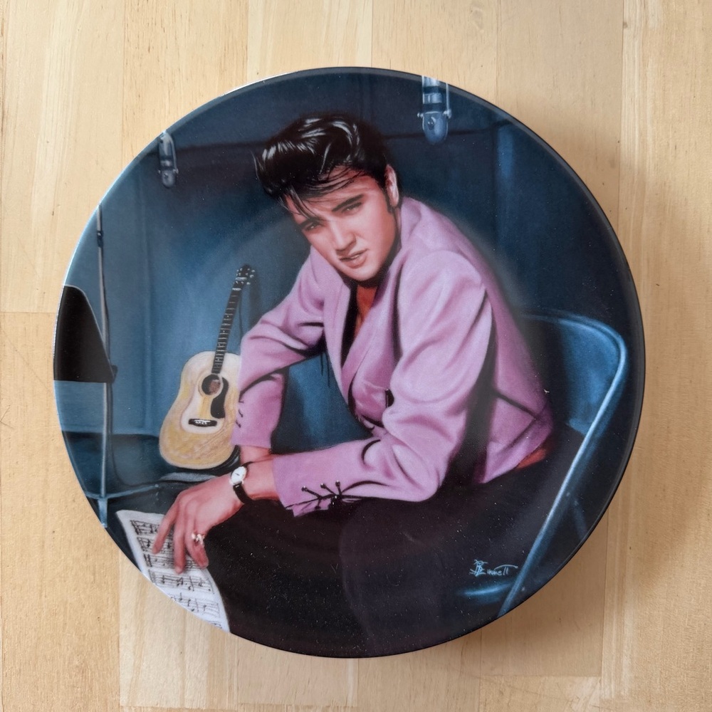 Elvis Presley 'The Perfect Take' Collectible Plate from Bradford Exchange